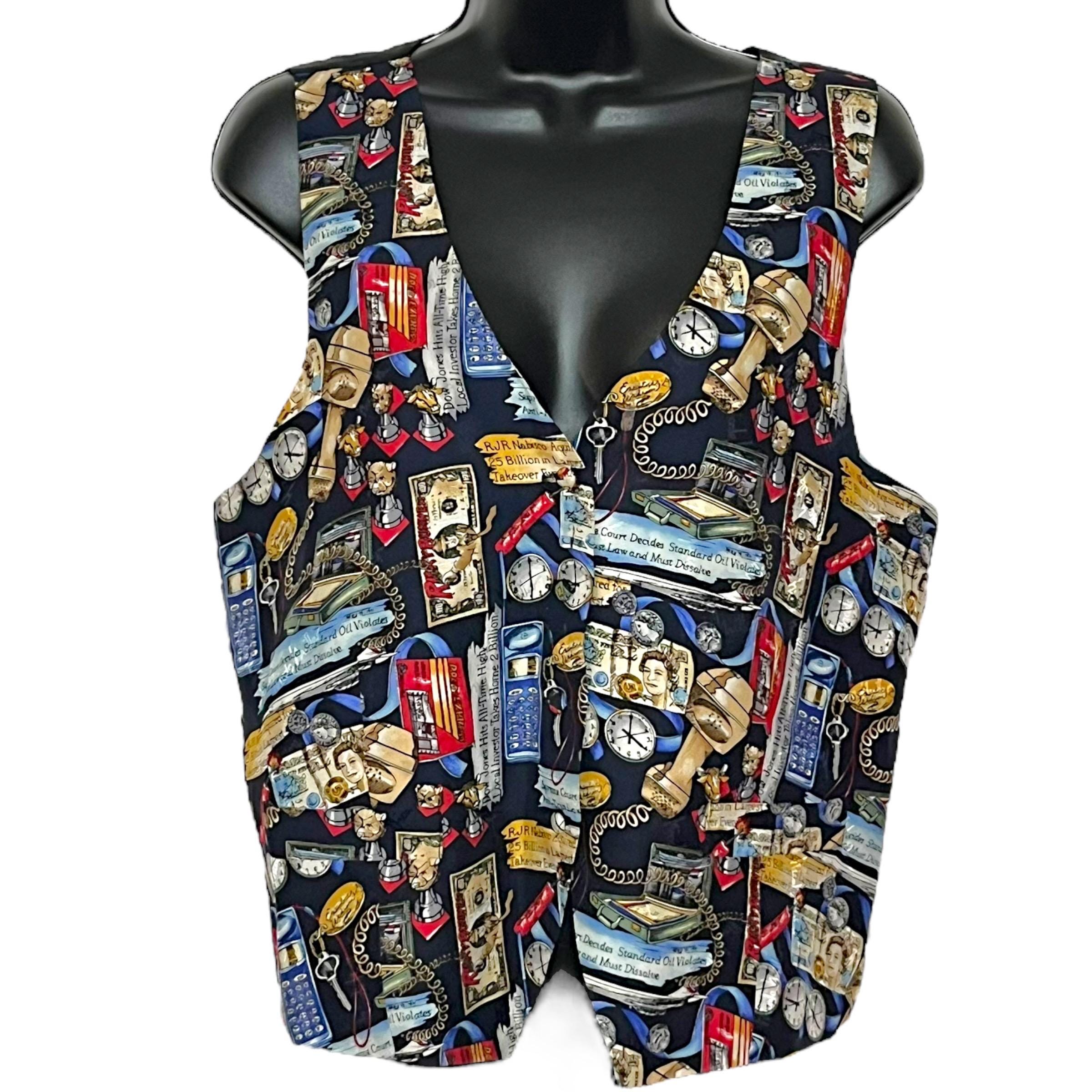 90s Silk Vest - Etsy