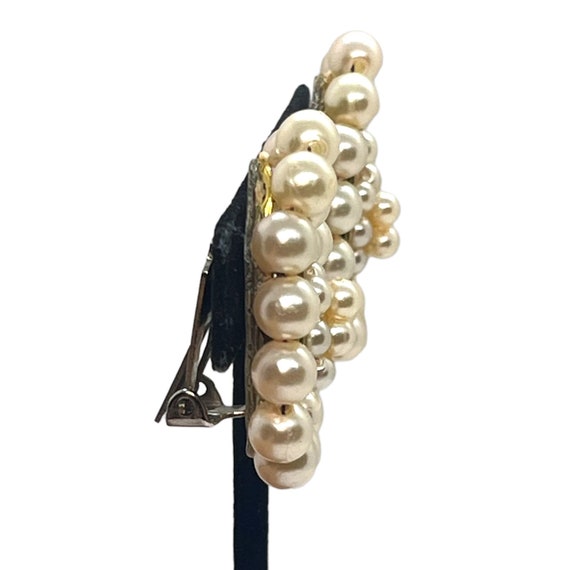 GORGEOUS Vintage Pearl Teardrop Earrings 1980s 19… - image 3