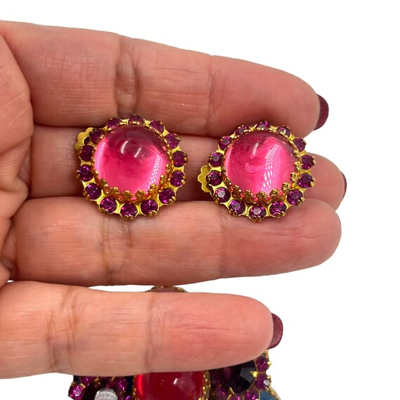 Vintage Selro Selini Jewelry Set Brooch Pin Earri… - image 6