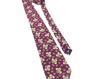 Vintage Ralph Lauren Polo Silk Tie: Burgundy Paisley Necktie