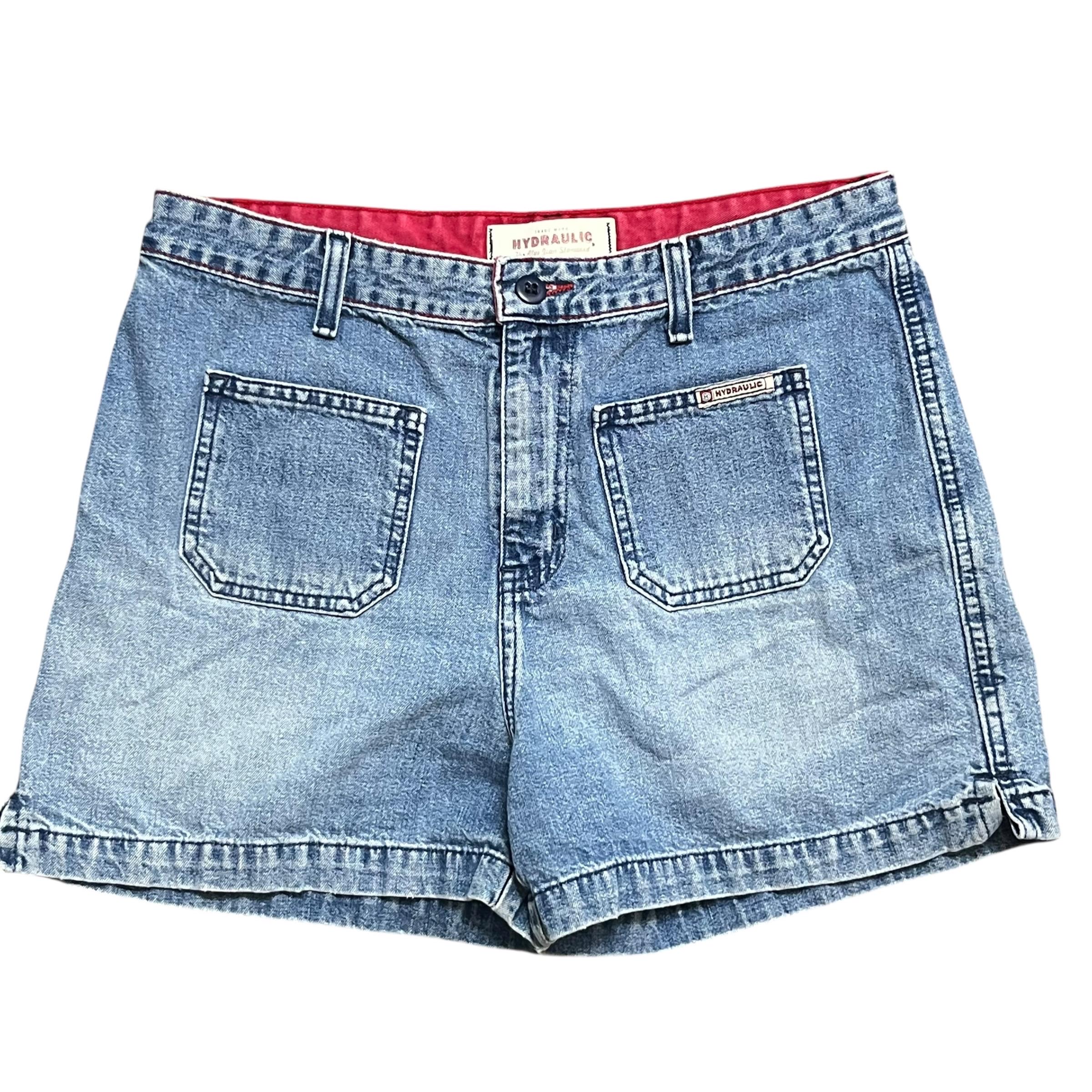 パンツ 00s ifsixwasnine mudmax denim shorts y2k NUFIWI Women Y2k Boyfriend Denim Shorts Low Waist Wide Leg