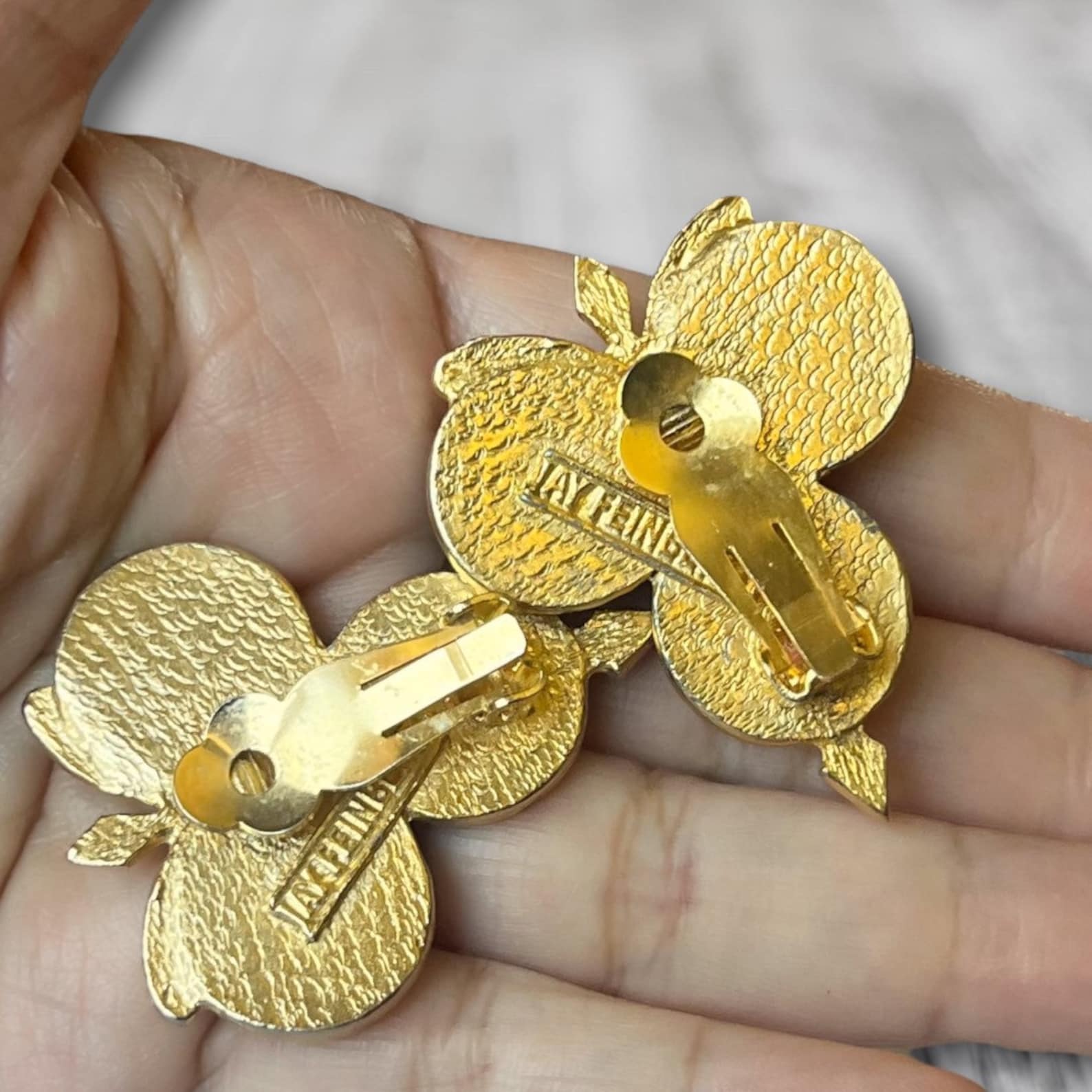 AMAZING Vintage Jay Feinberg Lucite Earrings 1980s 1990s Etsy