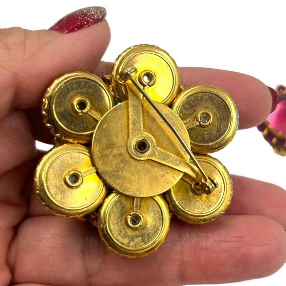 Vintage Selro Selini Jewelry Set Brooch Pin Earri… - image 5