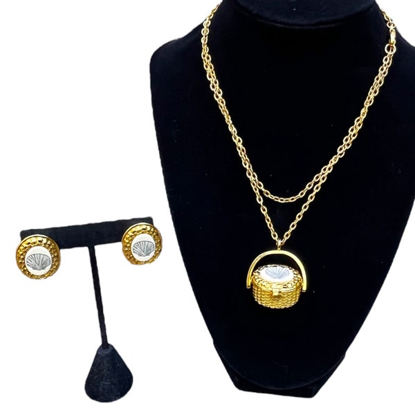 Basket Necklace Etsy