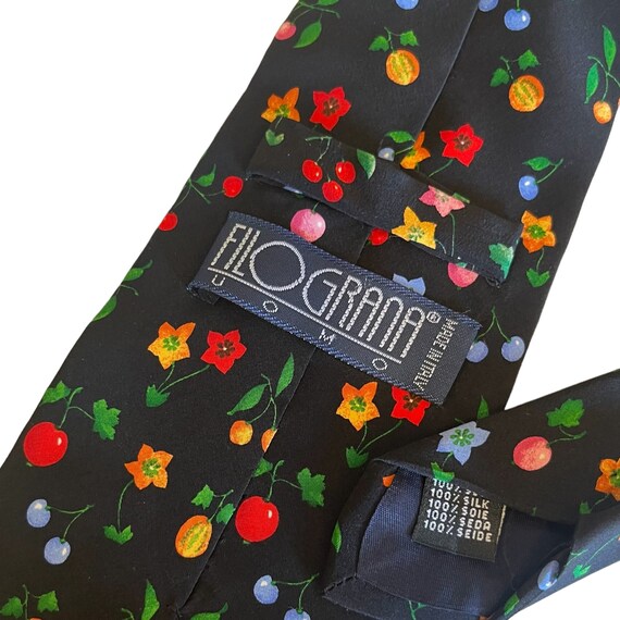 CHARMING Vintage Filogranna Uomo Necktie Tie 1980… - image 4