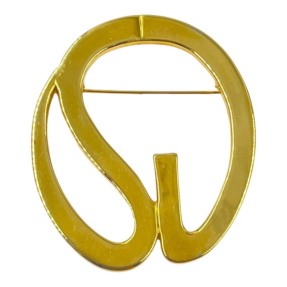 Vintage St John Logo Brooch Pin 1980s 1990s Runwa… - image 1