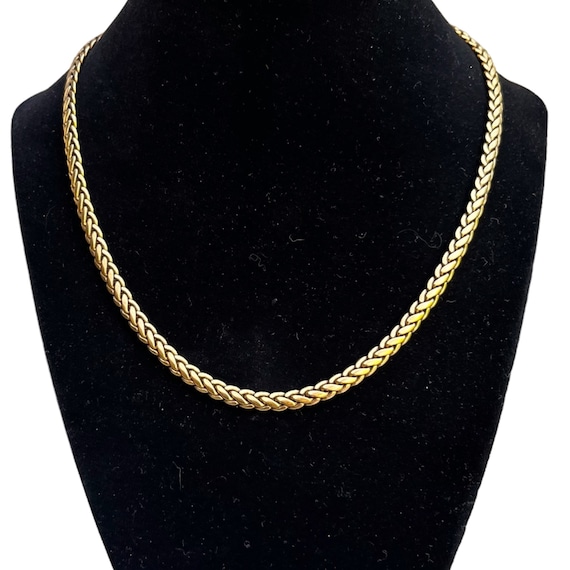 Vintage Anne Klein Minimalist Chain Necklace 1980… - image 1