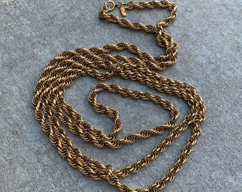 GORGEOUS Vintage Monet Rope Chain 