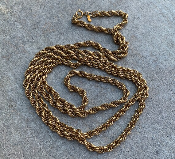 GORGEOUS Vintage Monet Rope Chain 