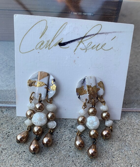 Vintage 1990/'s Handcrafted Agate Stone Silver Brooch /& Earrings Gift Set
