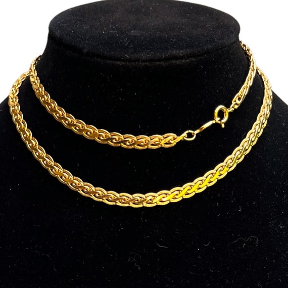 SUPERB Vintage Napier Gold Chain Necklace 1980s 1990s Polished - Etsy