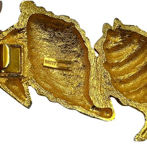 Vintage Dotty Smith Nautical Belt Buckle 1980s 1990s Gold Tone Chunky ...