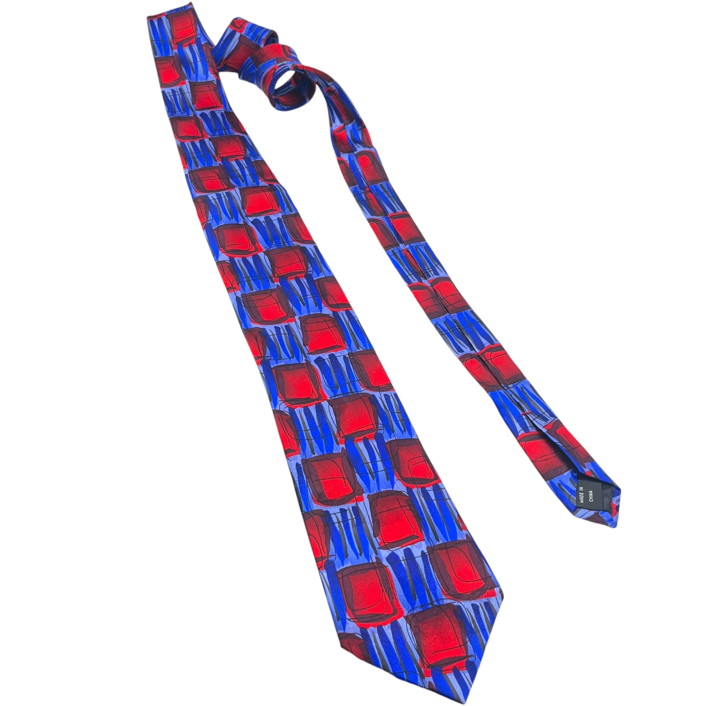 Cravate En Soie Jerry Garcia - Motif Chardon Fantôme - Collection Quarante - Occasion
