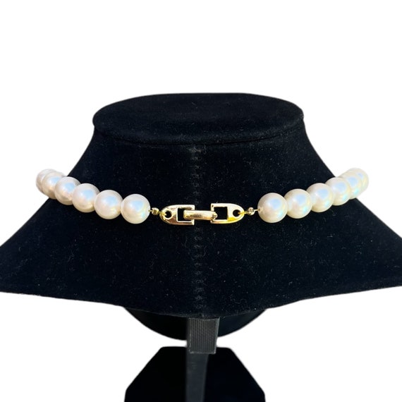 INCREDIBLE Vintage Napier Pearl Enamel Necklace 1… - image 3