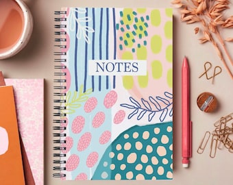 A5 colourful Wiro notebook with 50 lined pages inside | stationary | sketchbook | notepad