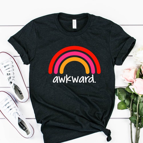 Awkward rainbow shirt Clearance