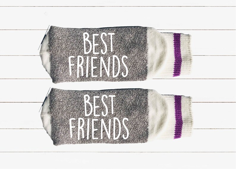 Best Friends Socks If You Can Read This Socks Stocking Etsy