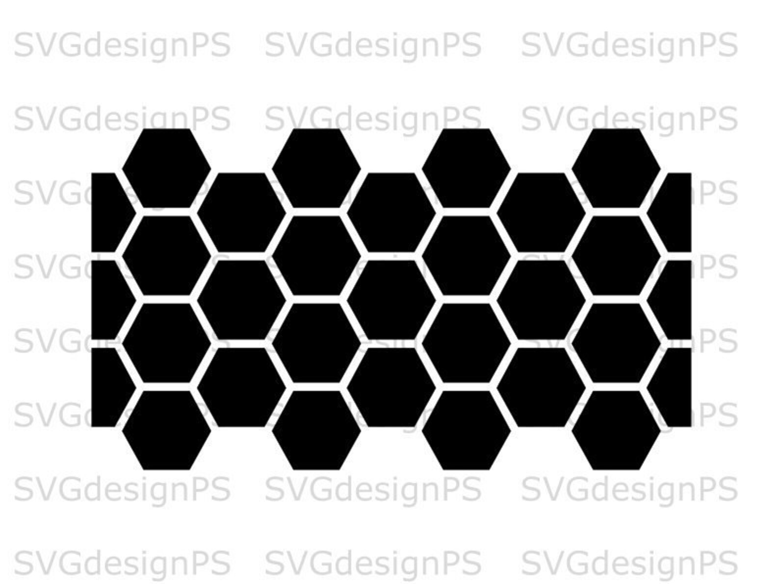 Honeycomb Repeating Svg Eps DXF CNC Laser SVG Cricut | Etsy