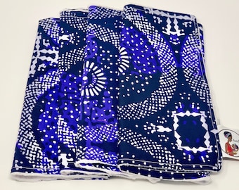 Purple Peace Minky Ankara Burp Cloth