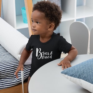 Black & Blessed Onesie, Blessed baby onesie, African American Culture Baby Onesie, Baby Shower Gift, Black Baby Gift