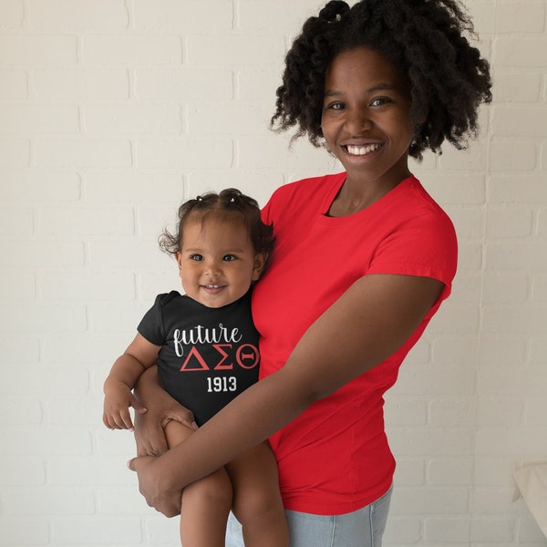 Future Delta Sorority Baby Onesie, Delta Sigma Theta Baby, Sorority outfit