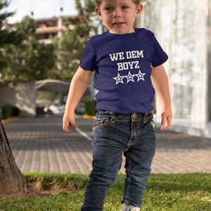 We Dem Boyz, Kids Cowboy Shirt, Baby Onesie, Dallas Cowboys Gift, Dem Boys Cowboys, Football, NFL