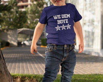 We Dem Boyz, Kids Cowboy Shirt, Baby Onesie, Dallas Cowboys Gift, Dem Boys Cowboys, Football, NFL