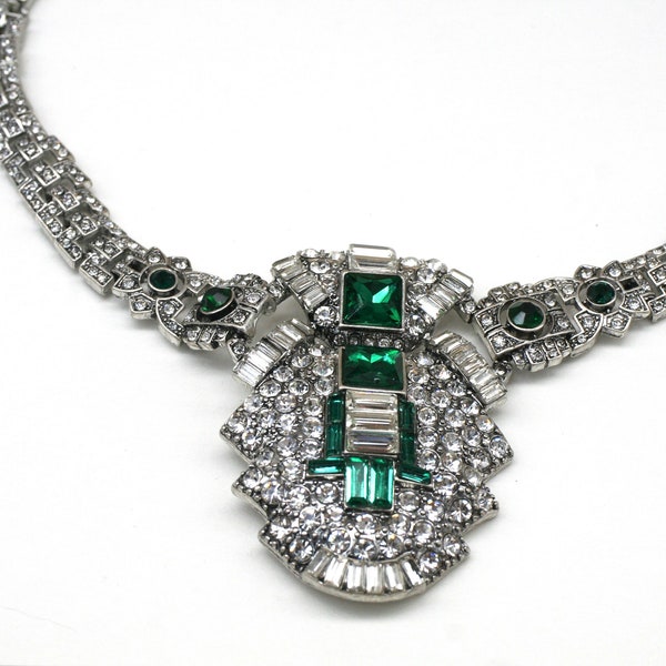 Art Deco Necklace Etsy