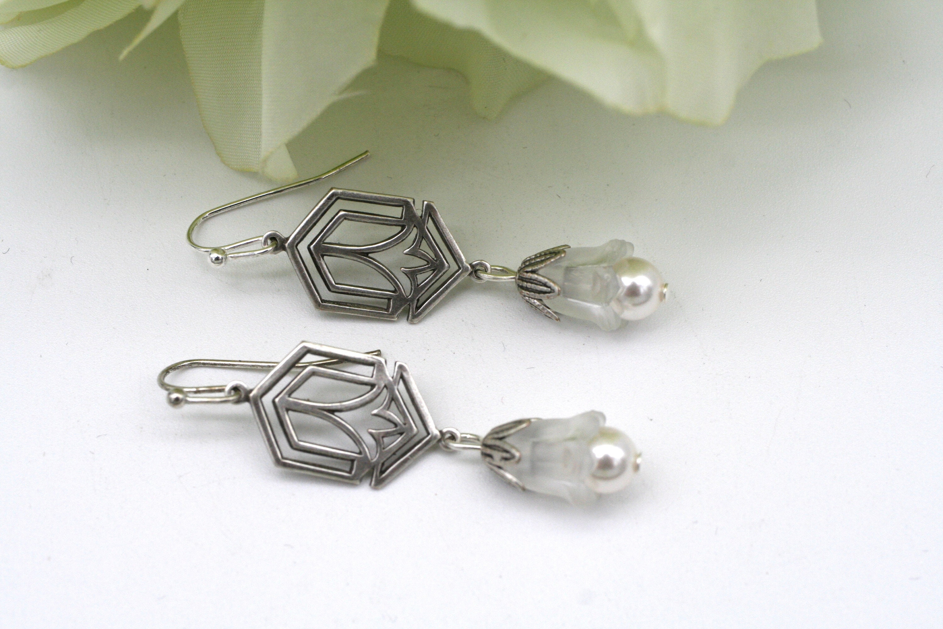 Art Deco Earrings Art Deco Jewelry Edwardian Earrings Etsy