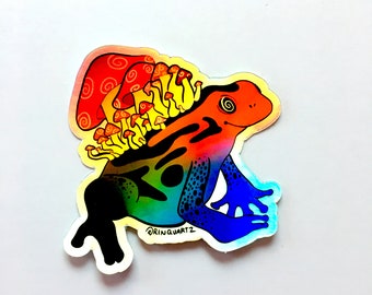 funky frog sticker