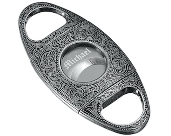 Personalized Visol Wild West Antique Finish Cigar Cutter - Free Engraving