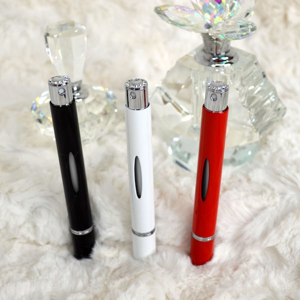 Personalized Set of 3 Caseti Perfume Atomizers with Swarovski Crystals- Free Engraving!