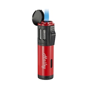 Visol Artemis Personalisiertes Triple Flame Torch Feuerzeug, Zigarrenfeuerzeug, Groomsmen Geschenk