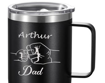 Visol Cabo 15 oz Insulated Coffee Mug - Custom Engraved Father’s Day and Dad Birthday Designs with Personalized Name