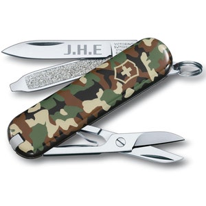 Personalisiertes Schweizer Armee Classic SD 58 mm Taschenmesser - Muster - Kostenlose Gravur!