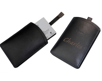 Personalized Caseti Wallet Business Card Holder - Free Engraving