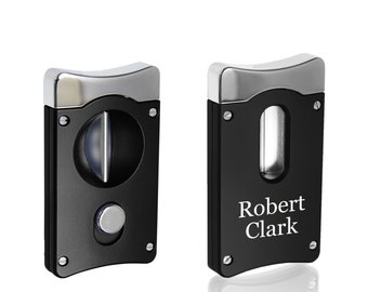 Personalized Visol Wedge V Cigar Cutter - Free Engraving!