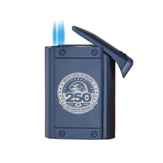 Visol Olympus Triple Torch Flame Lighter, 250th Anniversary USA