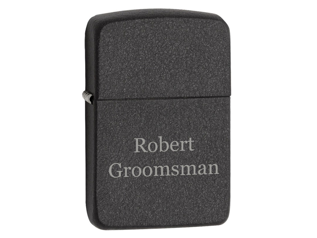 Personalized Zippo 1941 Replica Black Crackle Lighter Free Engraving Etsy