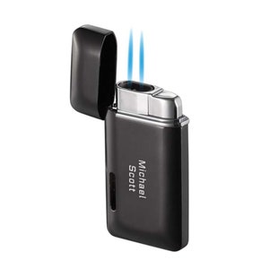 Visol Nevis Personalized Dual Torch Cigar Lighter - Free Engraving!