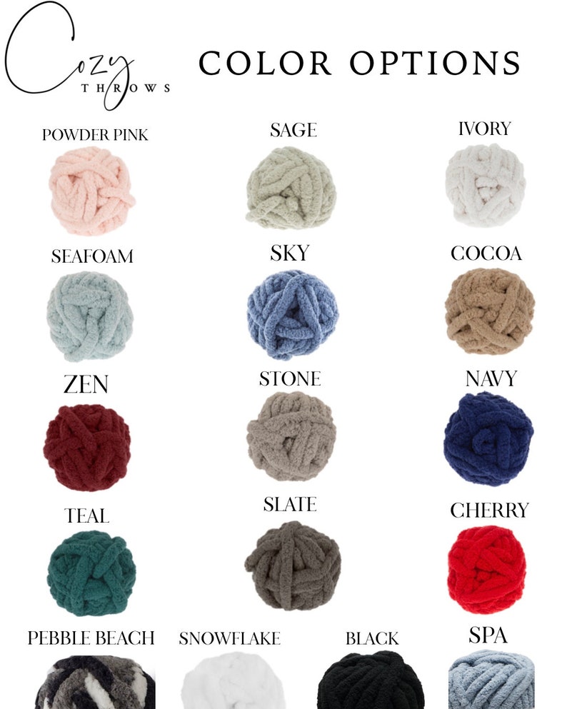 CUDDLE COZY THROW Chenille Soft Chunky Blanket Best Blankets Etsy