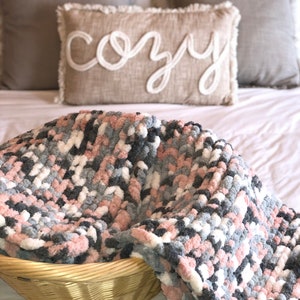 MOONCHILD COZY THROW, chenille soft chunky blanket, best blankets