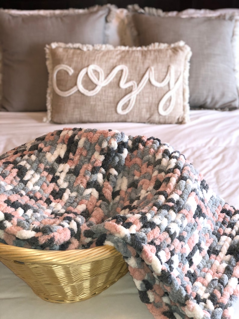 best blankets MOONCHILD COZY THROW chenille soft chunky blanket