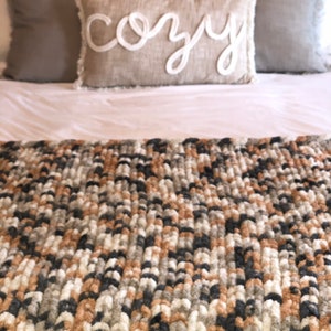 HARVEST COZY THROW, chenille soft chunky blanket, best blankets