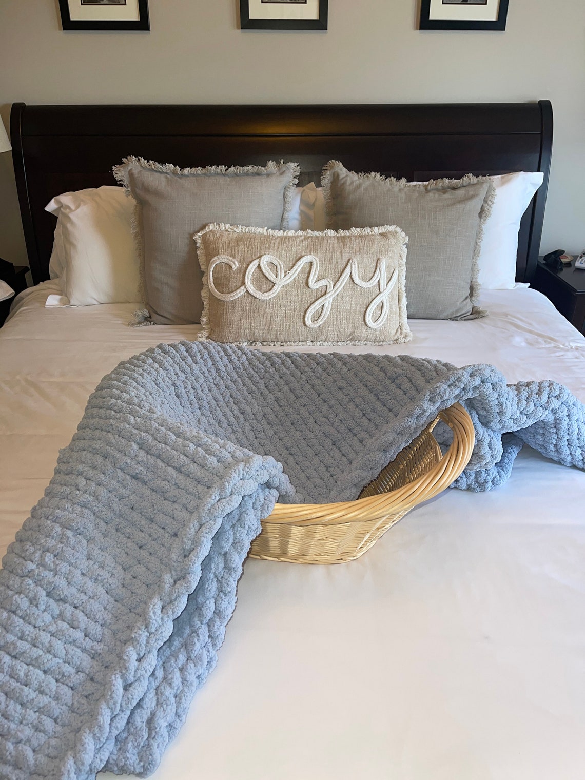 SPA COZY THROW, Chenille Soft Chunky Blanket, Best Blankets Etsy