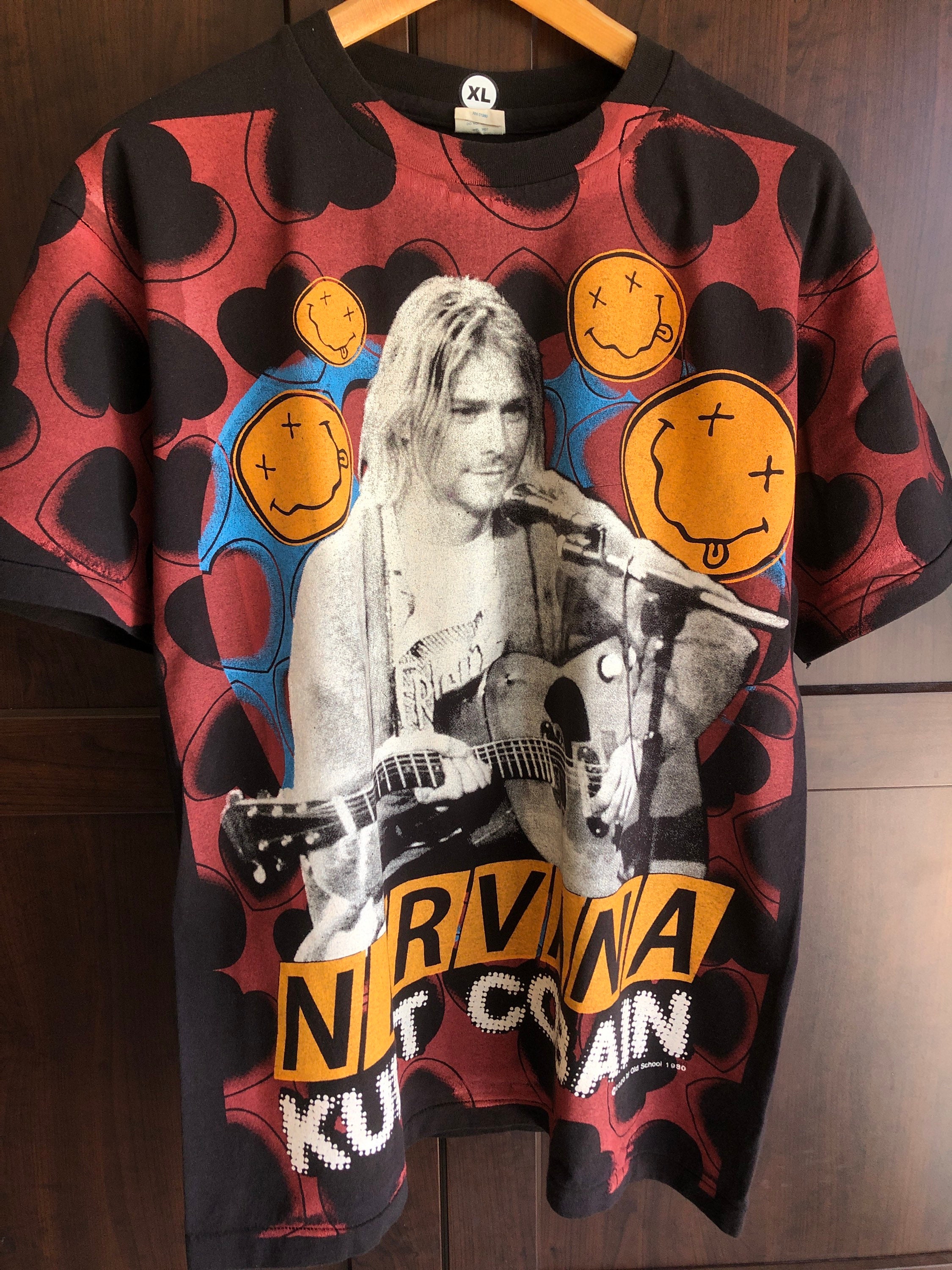 Nirvana Gorgeous Luxurious Overprint Mens XL Vintage Style | Etsy