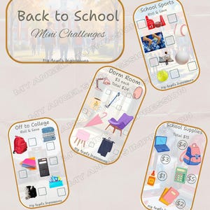 Back to School Mini Savings Challenges