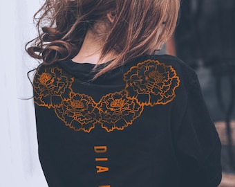 day of the dead shirt, mexican culture, cultura mexicana, camisa de tradicion, raises, flor de muerto,dia de los muertos shirt,fiesta camisa