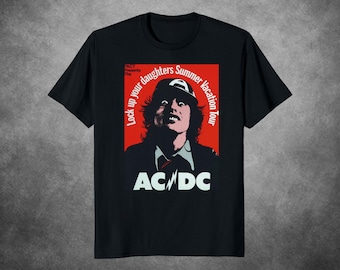 ACDC UNISEX Shirt | Summer Vacation Tour | 70s Heavy Metal Band Concert Merch | Cool Rock Shirt | Music Gift For Him or Her