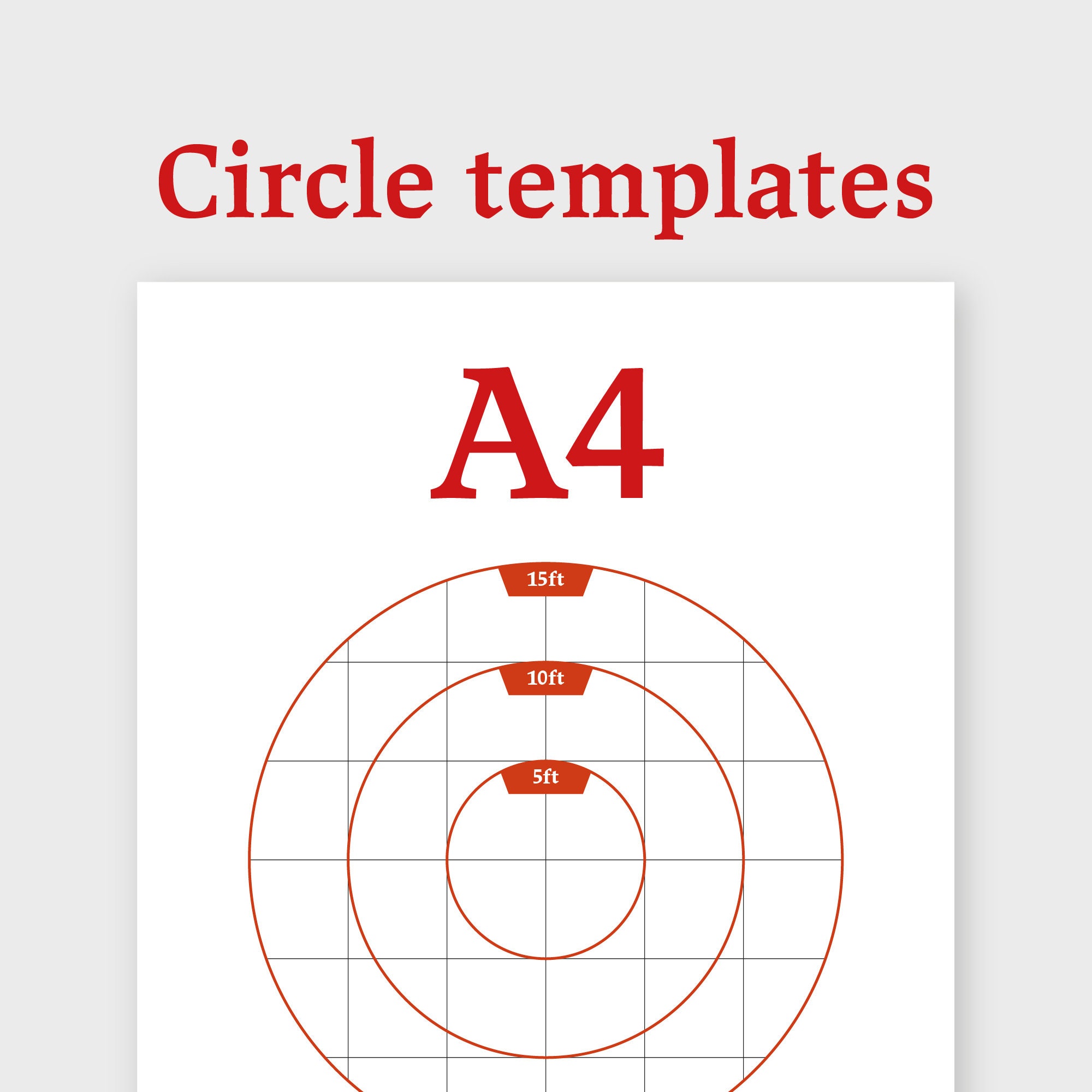 DIY Printable Area of Effect Circle Templates - Etsy